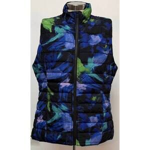 NEW CRO women's turtleneck vest in black multi
